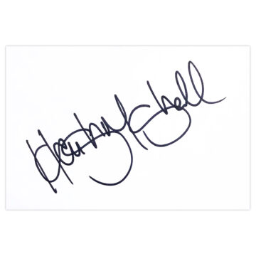 Signed Hamish Marshall White Card - New Zealand Cricket Autograph