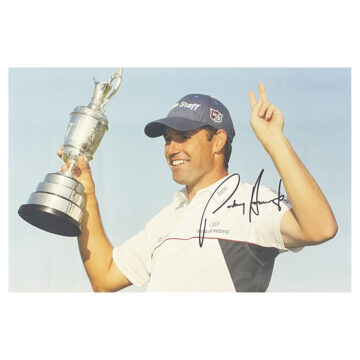 Signed Padraig Harrington Poster Photo - 18x12 The Open Champion 2008