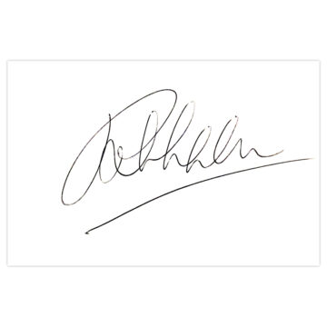 John Higgins Signed White Card - Snooker Icon