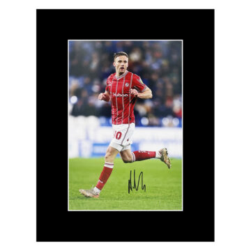 Signed Andy King Photo Display - 16x12 Bristol City Icon