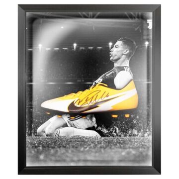 Signed Cristiano Ronaldo Football Boot – Framed Juventus Serie A Champion