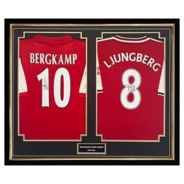 Signed Dennis Bergkamp & Freddie Ljungberg Shirts – Dual Arsenal Icons