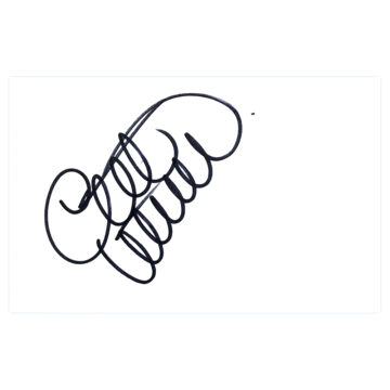 Signed Geoff Horsfield White Card - West Brom Autograph