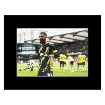 Signed Imran Louza Photo Display - 16x12 Watford FC Autograph