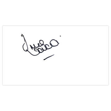 Signed Imre Varadi White Card - Sheffield Wednesday Autograph