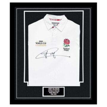 Signed Jonny Wilkinson Framed Shirt - Rugby World Cup Final 2003 Autograph