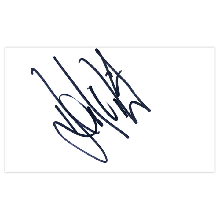 Signed Luis Boa Morte White Card - Fulham Autograph