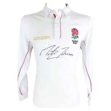 Signed Martin Johnson Jersey - World Cup Winners 2003 Shirt