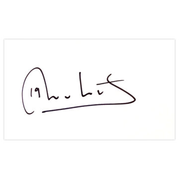 Signed Nuno Valente White Card - Portugal Autograph
