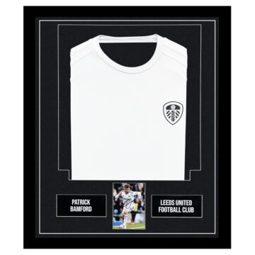 Signed Patrick Bamford Framed Display Shirt - Leeds United Football Club