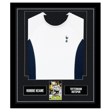 Signed Robbie Keane Framed Display Shirt - Tottenham Hotspur Icon