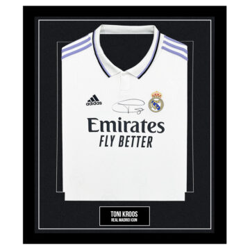 Signed Toni Kroos Framed Shirt - Real Madrid Icon