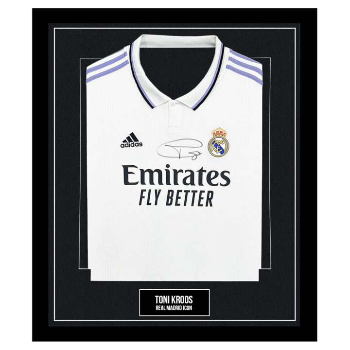Signed Toni Kroos Framed Shirt - Real Madrid Icon