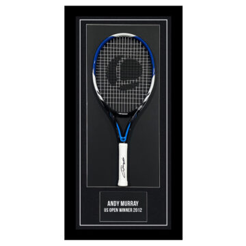 Signed Andy Murray Framed Racket - US Open Winner 2012