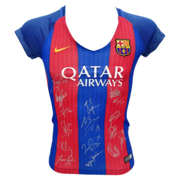 Signed Futbol Club Barcelona Femeni Shirt - Liga F Squad Autograph