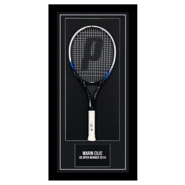 Signed Marin Cilic Signed Framed Racket - US Open Winner 2014