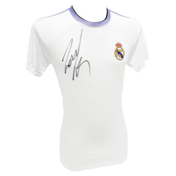 Signed Roberto Carlos Shirt - Real Madrid Galactico