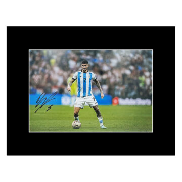 Signed Rodrigo De Paul Photo Display - 16x12 World Cup Winner 2022