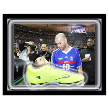 Signed Zinedine Zidane Boot Framed Dome - World Cup Winner 1998