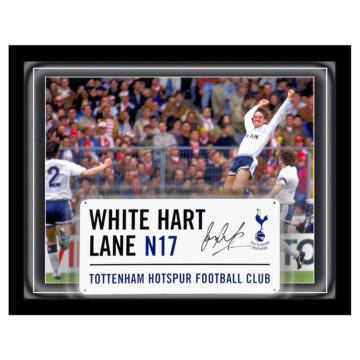 Signed Gary Lineker Street Sign Framed Display - FA Cup Winner 1991