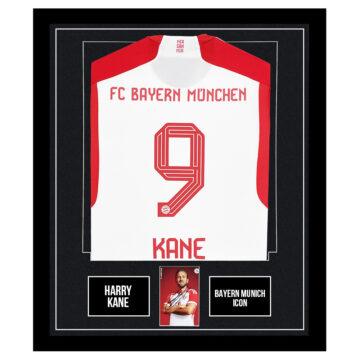 Signed Harry Kane Framed Display Shirt - Bayern Munich Icon