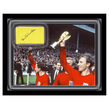 Signed Jack Charlton Armband Framed Dome - World Cup Winner 1966