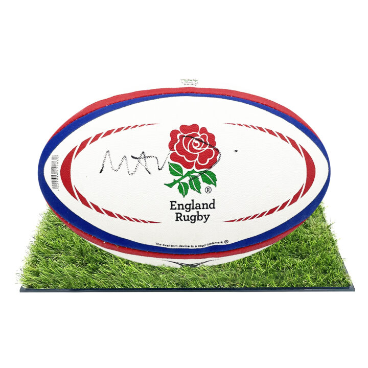 Signed Jonny May Framed Ball - England Rugby Icon