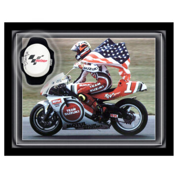 Signed Kevin Schwantz Knee Slider Framed Dome - MotoGP World Champion 1993