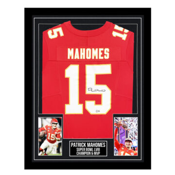 Signed Patrick Mahomes Framed Jersey - Super Bowl LVIII Champion & MVP