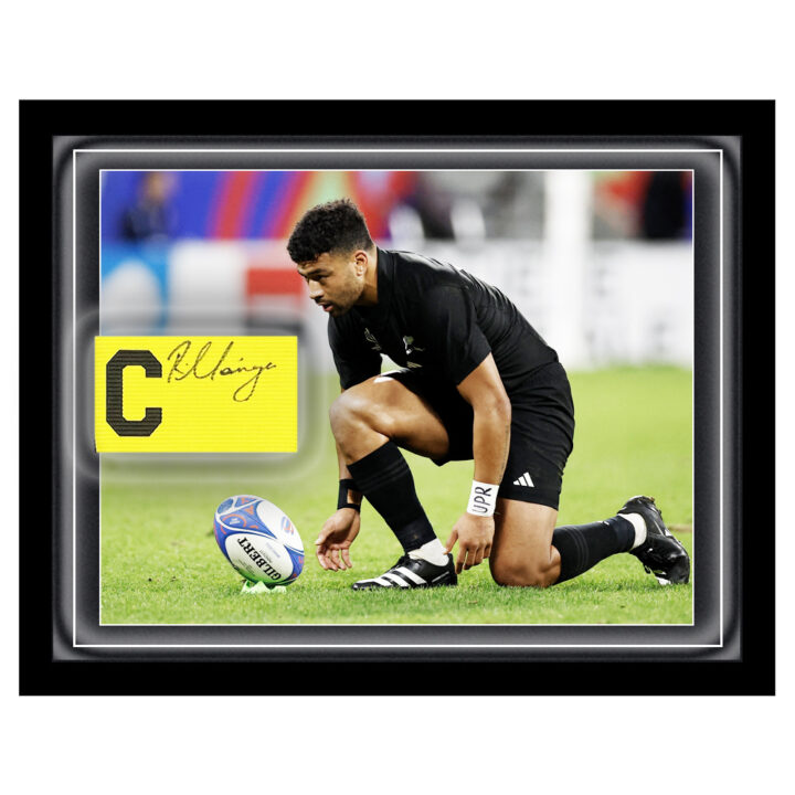 Signed Richie Mo'unga Armband Framed Dome - All Blacks Icon