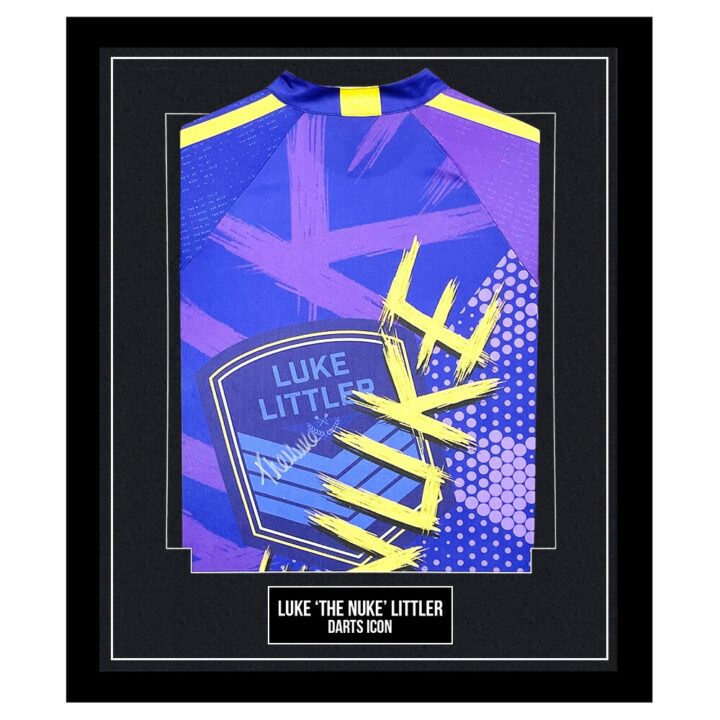 Luke 'The Nuke' Littler Signed Framed Shirt - Darts Icon
