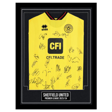 Sheffield United Signed Framed Away Shirt - Premier League 202324