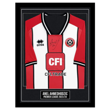 Signed Anel Ahmedhodzic Framed Shirt - Premier League 202324