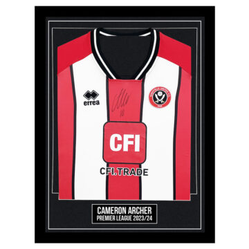 Signed Cameron Archer Framed Shirt - Premier League 202324
