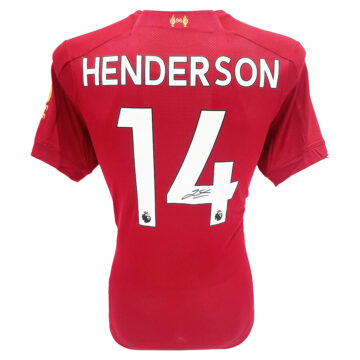 Signed Jordan Henderson Shirt - Premier League Champion 2020