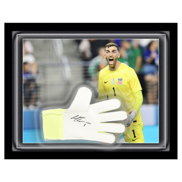 Signed Matt Turner Framed Dome Glove - Concacaf Nations League Winner 2024