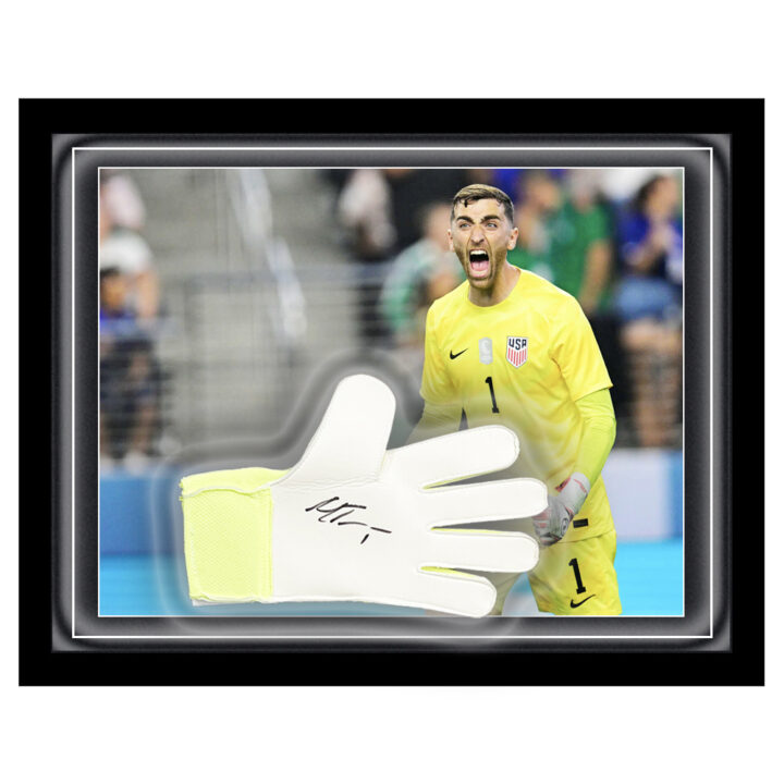 Signed Matt Turner Framed Dome Glove - Concacaf Nations League Winner 2024