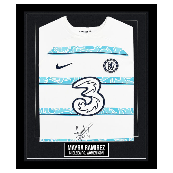 Signed Mayra Ramirez Framed Shirt - Chelsea F.C. Women Icon