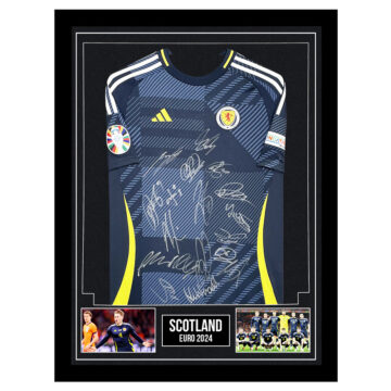 Signed Scotland Framed Home Shirt - Euro 2024
