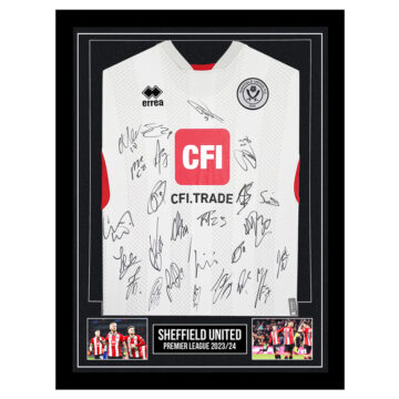Signed Sheffield United Framed Third Shirt - Premier League 202324