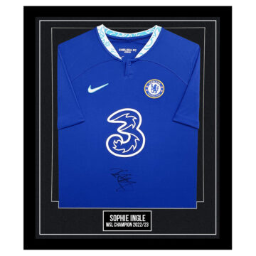Signed Sophie Ingle Framed Shirt - WSL Champion 202223