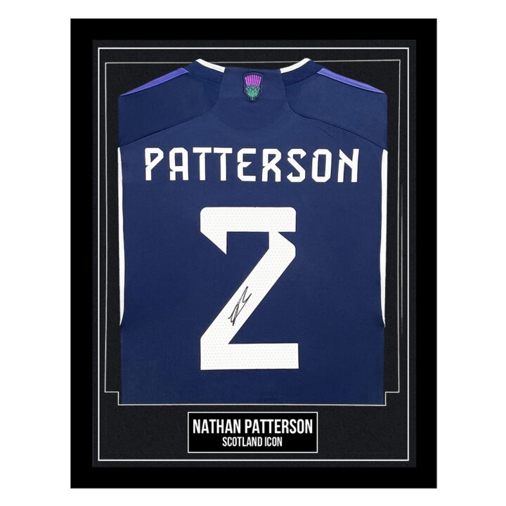 Nathan Patterson Signed Framed Shirt – Scotland Icon