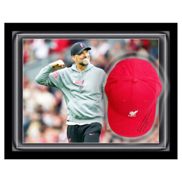Signed Jurgen Klopp Hat Framed Dome – Premier League Champion 2020