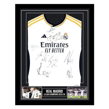 Signed Real Madrid Framed Shirt – La Liga Champions 2023/24