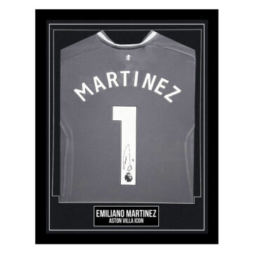 Emiliano Martinez Signed Framed Shirt - Aston Villa Icon