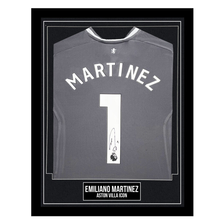 Emiliano Martinez Signed Framed Shirt - Aston Villa Icon