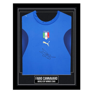 Fabio Cannavaro Signed Framed Shirt - World Cup Winner 2006