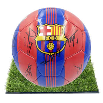 Signed FC Barcelona Framed Ball - La Liga Champions 202223