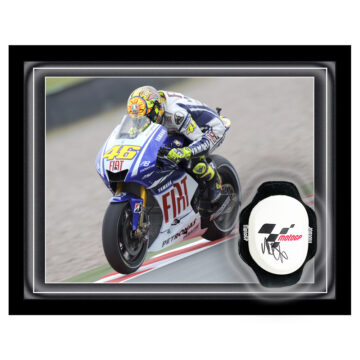 Signed Valentino Rossi Knee Slider Framed Dome - MotoGP World Champion 2009
