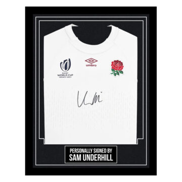 Sam Underhill Signed Framed Shirt - England Rugby World Cup 2023